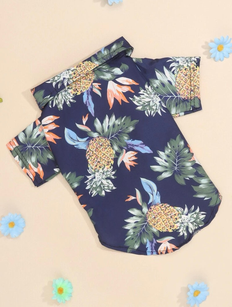 Camisa con estilo Hawaiano para mascotas