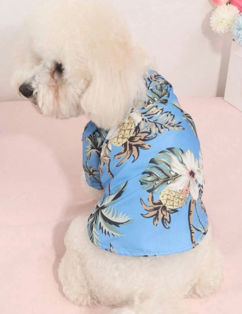 Camisa con estilo Hawaiano para mascotas