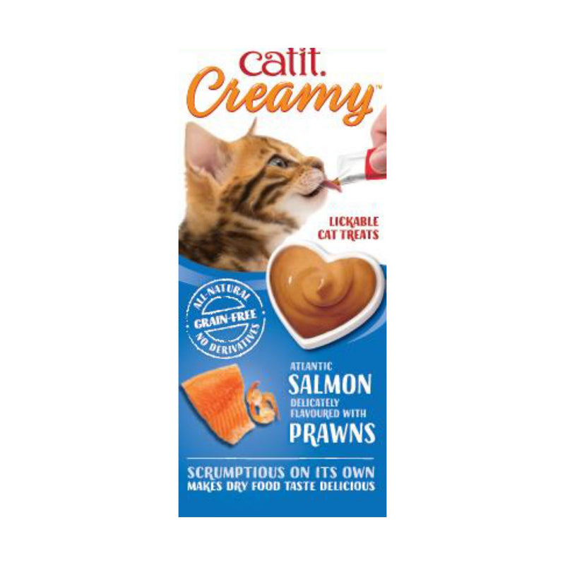 Catit Creamy Salmon y Camarones Snacks 40 gramos