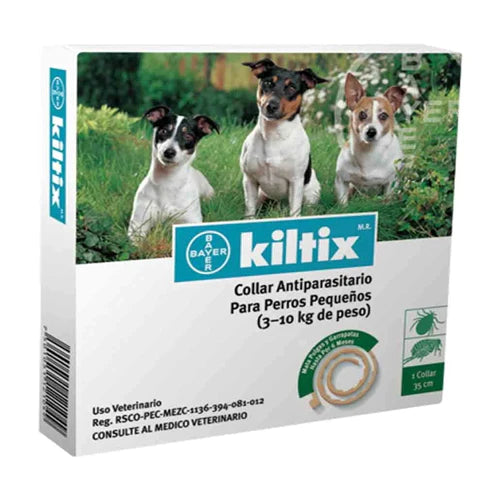 Collar Antiparasitario para perros pequeños Kiltix