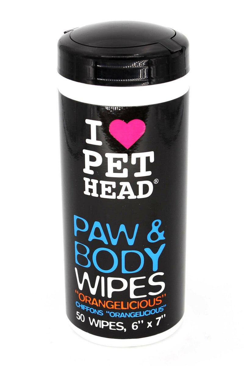 Pet Head Paw and Body Wipe X50 